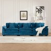 KTMBDW Chenille Armchair, 46.4" Wide Accent Chairs for Living Room & Bedroom Modern Lounge Chair, Upholstered Mid-Century Single Sofa Chair - 2 of 4
