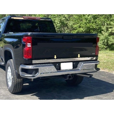 QAA Part RT60184 is a 1 Piece Stainless Steel Tailgate Accent Trim, 2.8" Width That is Compatible with Chevrolet Silverado HD Crew cab 2020-2024