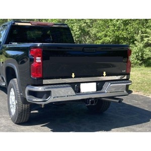 QAA Part RT60184 is a 1 Piece Stainless Steel Tailgate Accent Trim, 2.8" Width That is Compatible with Chevrolet Silverado HD Crew cab 2020-2024 - 1 of 3