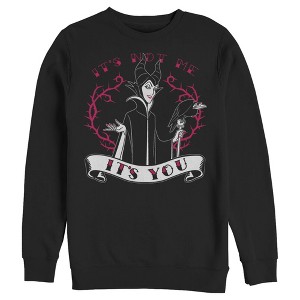 Men's Sleeping Beauty Maleficent Valentine's Day It's Not Me, It's You Sweatshirt - 1 of 4