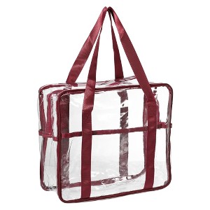 Unique Bargains Large PVC Zipper Makeup Bags and Organizers 1 Pc - 1 of 4