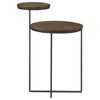 2-Tier Accent Table with Mango Wood Tops and Gunmetal Base ¨C Perfect for Living Room or Office - 2 of 4