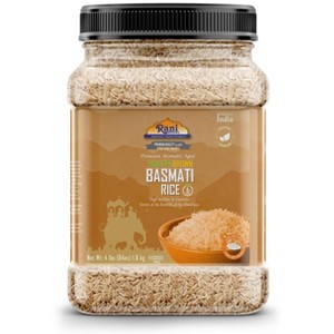 Brown Basmati Rice Extra Long - 64oz (4lbs) 1.81kg PET Jar - Rani Brand Authentic Indian Products - 1 of 4