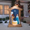 78 Airblown Inflatable Light-Up LED Nativity Scene with Archway Outdoor Yard Decoration - 3 of 3