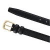 CTM Women's Leather Adjustable Belt with Statement Buckle - image 2 of 3