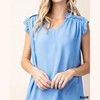 Women's Ruffled Sleeves Top - KORI - 3 of 3