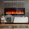 80" Black Recessed Electric Fireplace Heater ¨C WiFi & Remote Control, 750-1500W Adjustable Flame for Living Room/Bedroom (Wall Mounted, 1-Piece) - 3 of 4