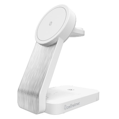 cellhelmet® 3-in-1 Charging Stand with 3-Ft. Charging Cable in White
