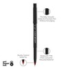 uni-ball Onyx Roller Ball Stick Dye-Based Pen Red Ink Fine Dozen 60144 - 3 of 4