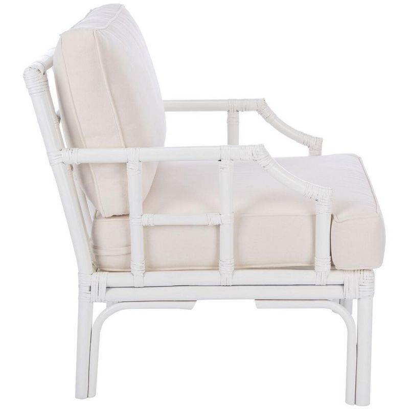 Kazumi Accent Chair W/ Cushion - White/White - Safavieh., 4 of 10