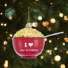 Kurt Adler Noble Gems Glass Ornament for Christmas Tree, "I Love Mac & Cheese" - 2 of 3