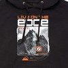 Men's - Instant Message - Live On The Edge Graphic Fleece Pullover Hoodie - 2 of 4