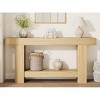 Coolmee 63 Inches Console Table, Farmhouse Console Table for Living Room, 2-Tier Sofa Table with Storage, Wooden Entryway Table - 3 of 4