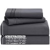 Clara Clark Bed Sheets, Premier 1800 Series 4 Piece Bed Sheet Set, Deep Pocket Luxury Soft Bedding Sheets & Pillowcases - 2 of 4