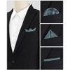 INSPIRE CHIC Men's Wedding Party Solid Color Self-Folded Pocket Squares - 4 of 4