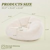 MOONMISS Faux Fur  Comfy Large Beanbag Chair with Filler,Floor Sofa, Accent Couch for Living Room Bedroom Game Room - 3 of 4