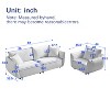 88"Modern Living Room  Triple Sectional Stylish Chenille Fabric,for Apartments,Living Rooms,Thickly Padded Seat/Back/Armrests, with 2  Pillows - 4 of 4
