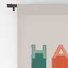 Showmemars Happy Letters in Retro Colors 50" x 84" Single Panel Room Darkening Window Curtain - Society 6 - 4 of 4