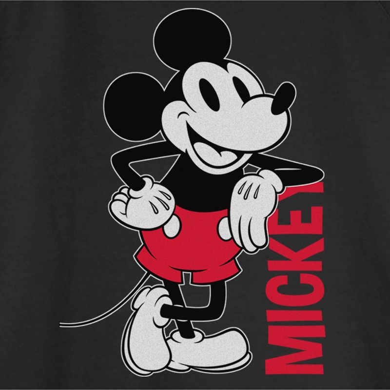 Juniors Womens Mickey & Friends Vintage Lean Sweatshirt, 2 of 5