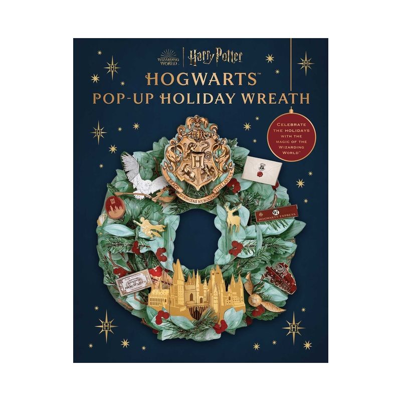 Harry Potter: Hogwarts Pop-Up Holiday Wreath - (Reinhart Pop-Up Studio) by  Insight Editions (Hardcover), 1 of 2