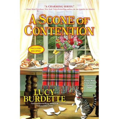 A Scone of Contention - (Key West Food Critic Mystery) by  Lucy Burdette (Hardcover)