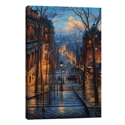 18" x 12" x 0.75" Montmartre Spring by Evgeny Lushpin Unframed Wall Canvas - iCanvas