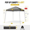 8x8 Slant Leg Pop Up Canopy Beach Tent - 2 of 4