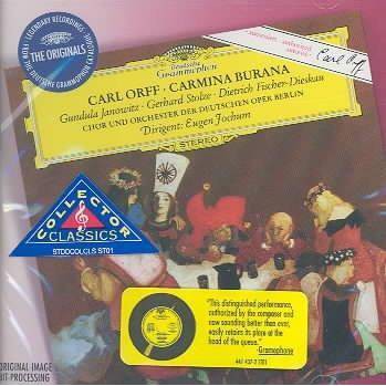  Orff, Carl; Jochum, Eugen; Stolze, Gerhard; Fischer-Dieskau, Dietrich [Baritone Vocal]; Janowitz, Gundula [Soprano vocals] - Orff:Carmina Burana (CD) 