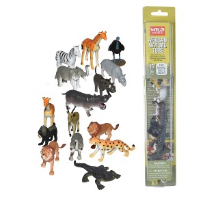 Wild Republic Nature Tube Africa Figurines, 15 Pieces - 1 of 1