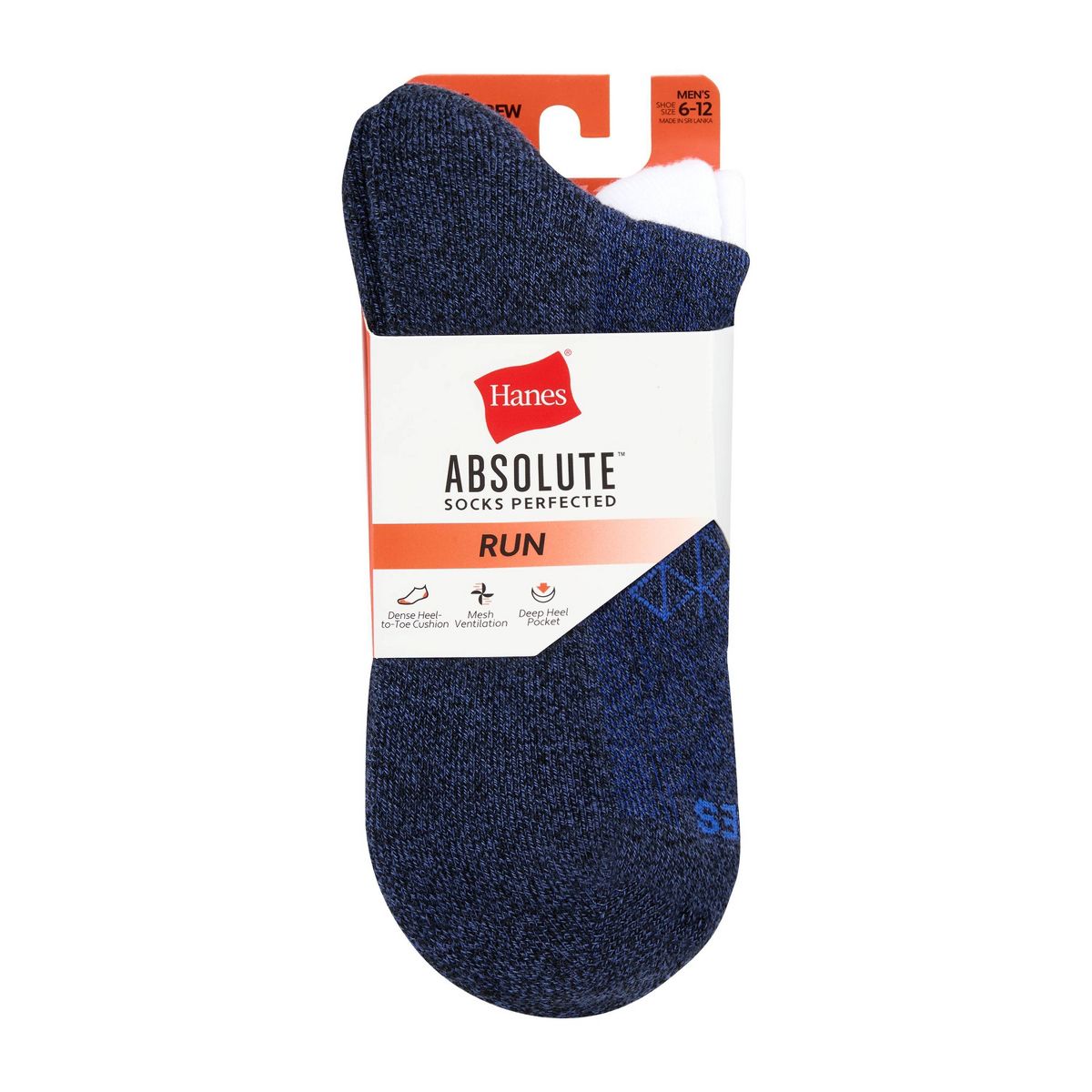 Hanes Men's Absolute Run Crew Socks 3pk - thumbnail 9