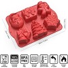 JDICTION 3D Christmas Silicone Mold Large Xmas Baking Mold with Scraper for Cakes Soap Chocolate Candy and Candles - 2 of 4