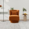 23.6" Modern Comfortable 360 Degree Swivel Accent Chair - ModernLuxe - 2 of 4