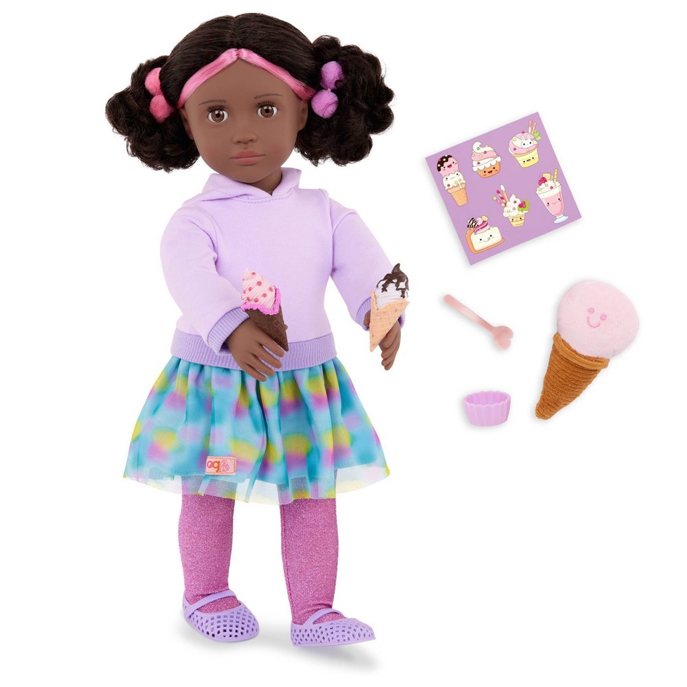 Photos - Doll Our Generation Dolls Our Generation Ada 18''  & Ice Cream Accessories Set 