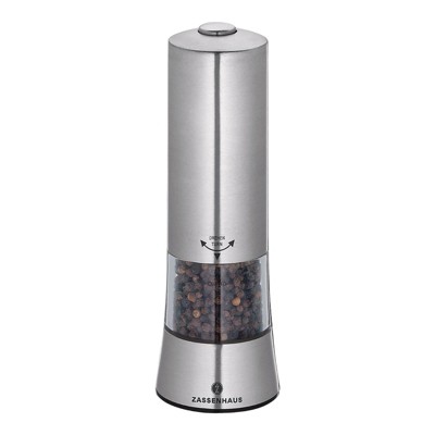 ZASSENHAUS "Augsburg" Pepper Mill, beechwood, 2" dia. x 7"