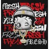 Betty Boop Cartoon Fresher then Fresh Womens Graphic T Shirt Tees Brisco Brands - 2 of 4