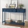 CAVINAS 52 inch Console Table with 3 Drawers,Rustic Entryway Table with Long Shelf for Living Room,Hallway - 2 of 4