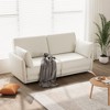 66 Inch Pull Out Sofa Bed Queen Size, 3-in-1 Convertible Sleeper Couch with Thicked Cushions - 3 of 4