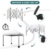 10x10 FT Portable Gazebo Canopy Tent, Lightweight Folding Design, UV Protective Shade Top, Easy Setup Sun Shelter for Camping, Beach, Parties - 4 of 4