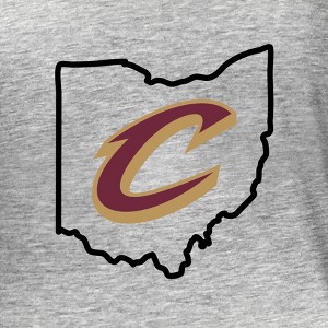 NBA Cleveland Cavaliers Women's Short Sleeve Burnout Scoop T-Shirt - 1 of 3