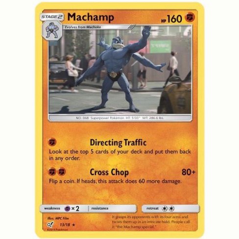 Pokemon Detective Pikachu Rare Holo Machamp 13