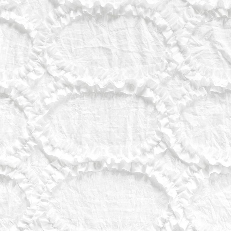 Lush D&#233;cor Crib Bedding Set Avon Embellished Soft Baby/Toddler - White - 3pc, 3 of 8