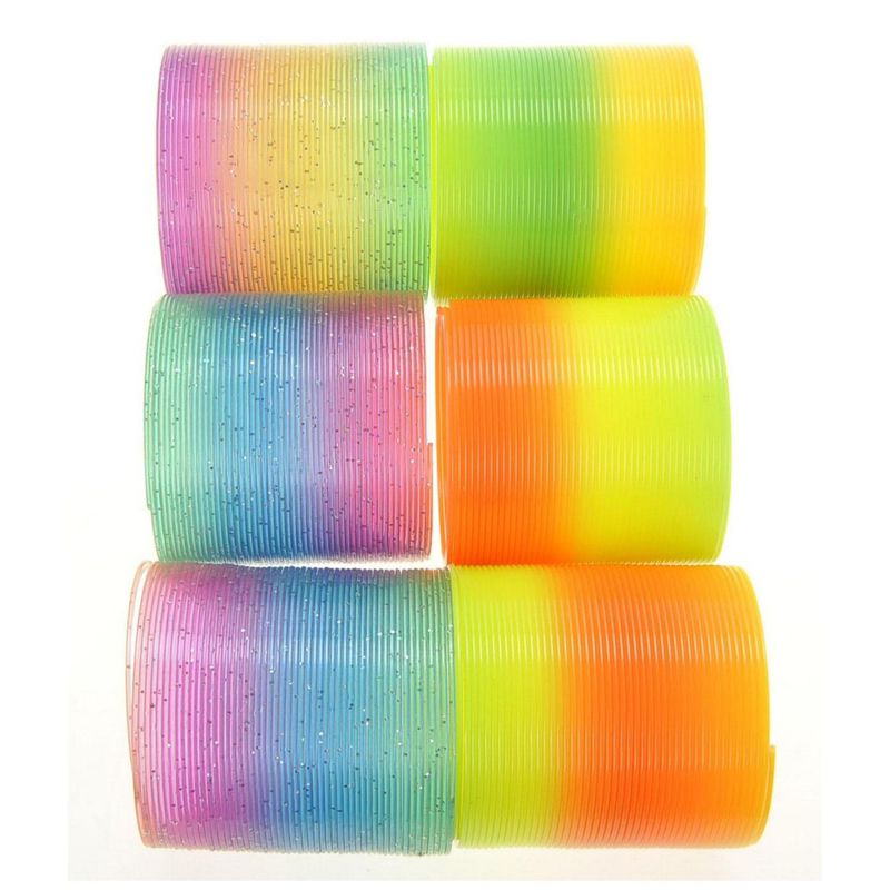 Insten 12 Pack 2.5" Magic Rainbow Springs Assorted Colors, Retro Toys Party Favors, 5 of 7
