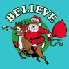 Girl's Lost Gods Believe Santa Candy Cane T-Shirt - image 2 of 4