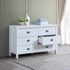 MasterDrawer Dresser with 6 Deep Drawers, Interlocking System, Pre-Assembled Glides, Classic White - 4 of 4