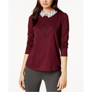 maison Jules Womens Layered Knit Sweater - 1 of 1