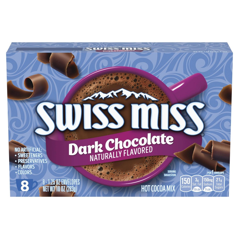 UPC 015700051443 product image for Swiss Miss Dark Chocolate Hot Cocoa Mix - 8ct | upcitemdb.com