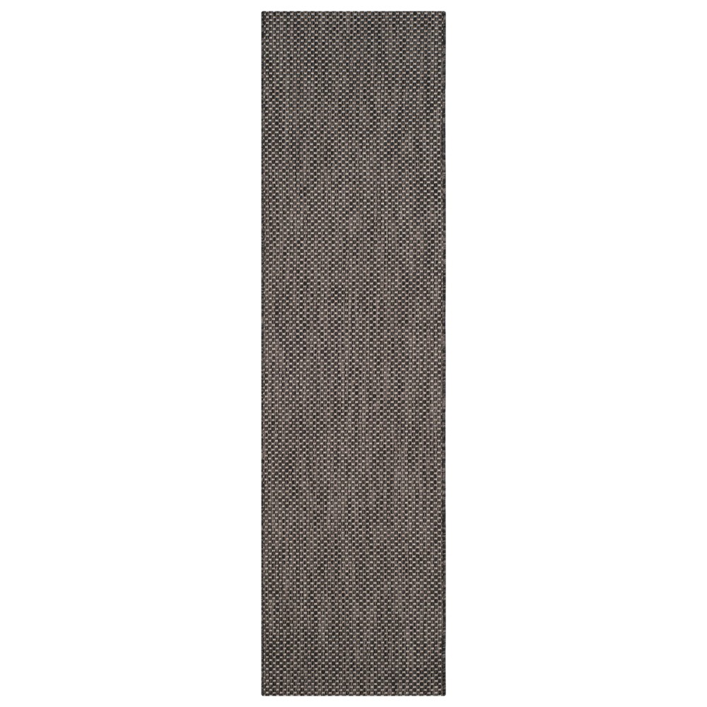 2'3in x 8' Cherwell Runner Outdoor Rug Black/Beige - Safavieh