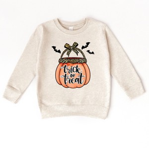 Trick of Treat Pumpkin - Toddler Graphic Sweatshirt and Youth Graphic Sweatshirt - 1 of 3