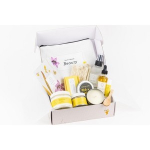 Lizush - Citrus Care Package, Handmade Natural Bath and Body Gift Box, Thank You Gift,Mother's day Gift box, Holiday spa box  No - 1 of 4