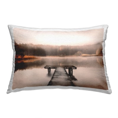Stupell Industries Misty Lake Dock Outdoor, 14X20